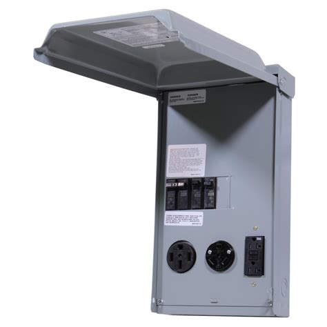 campsite electric box|50 amp rv pedestal outlet.